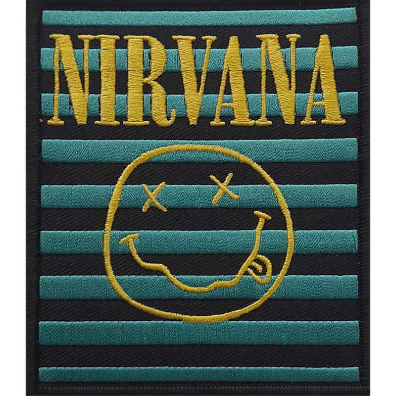 NIRVANA - Official Logo & Smiley Stripes / Patch