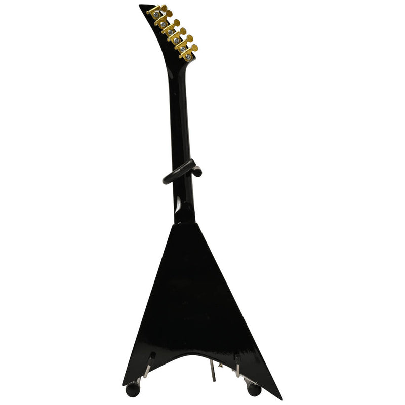 OZZY OSBOURNE - 蘭迪官方簽名黑色 V 迷你吉他復製品收藏品/微型樂器