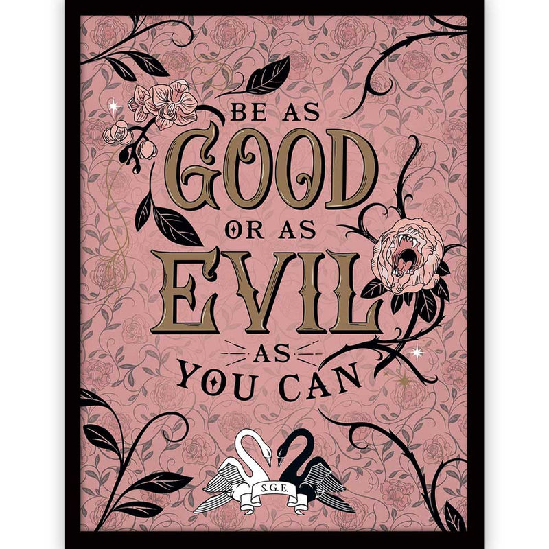 THE SCHOOL FOR GOOD AND EVIL - Official Be Good Or Evil / Framed Print