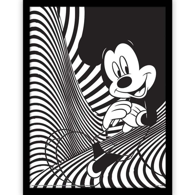 MICKEY MOUSE - Official Mickey Muse Linear / Framed Print